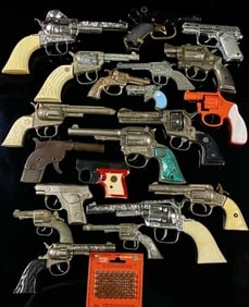 1940's - 70's Large Lot of Toy Cap Guns