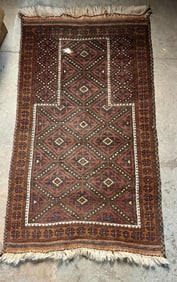 Antique Baluchi Prayer Rug Oriental Rug