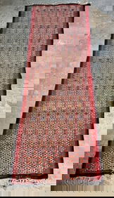 Antique Hand Tied Oriental Runner Rug