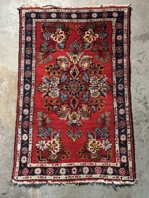 Antique Persian Sorouk Oriental Rug