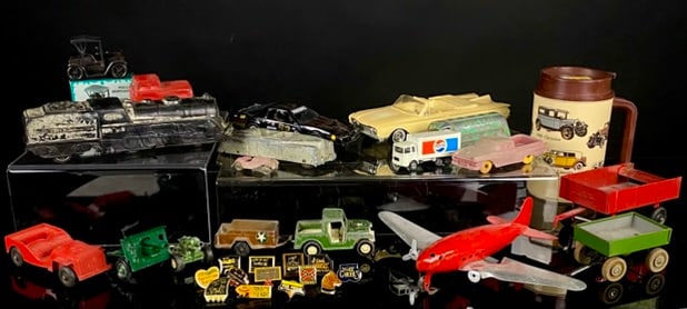 Antique Vintage Road, Rail, & Air Toy Lot