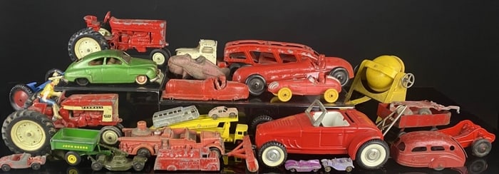 Antique Vintage Farm, Racing, & Accessory Lot