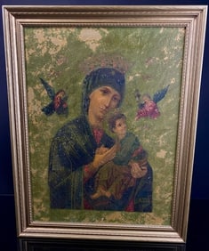 1961 Copy Greek Orthadox Lady of Help Art