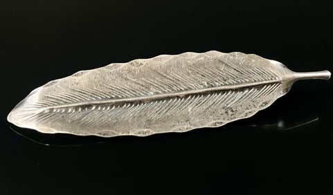 NYE Sterling Feather Brooch
