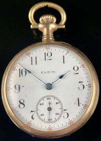 Gold Elgin Pocket Watch Grade 409