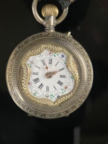 Swiss 800 Silver Pocket Watch