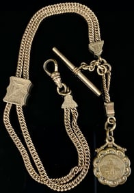 J.G.C. & Co. Watch Fob Ornate Victorian G.F.