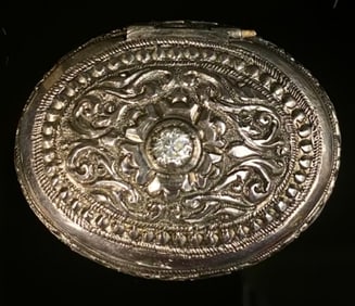 .800 Silver Roccoco Ornate Box