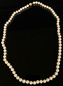 14K Clasp Real Pearl Necklace
