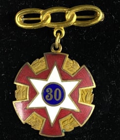1906 Masonic Initiation Engraved Medallion