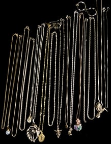 Sterling Necklace & Pendant Lot