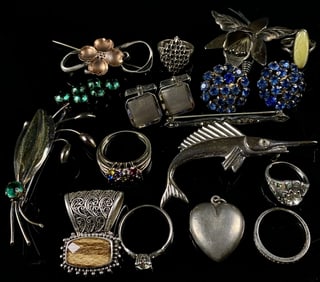 Large Sterling Silver Jewelry Lot