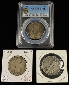 silver Half Dollar Coin Lot 1 Graded