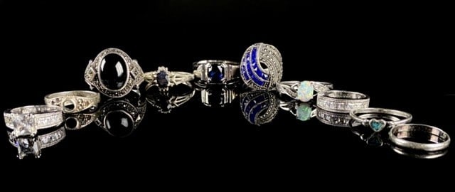 Sterling Silver Vintage Ring Lot of 10 (1 of 15)