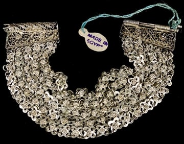 Silver Filigree Bracelet Made In Egypt