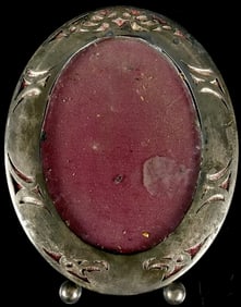 Antique Sterling Silver Oval Picture Frame