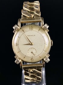 Benrus 10K Rolled Gold Plate Mens Watch