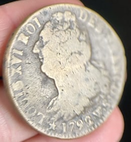 1792 French Louis XVI 2 Sol