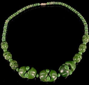 Malachite Bead Necklace