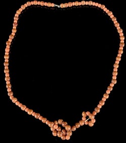 Victorian Coral Bead Necklace