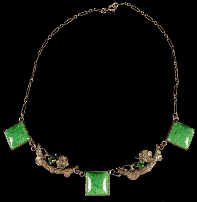 Sterling & Jade Nouveau Necklace (1 of 6)