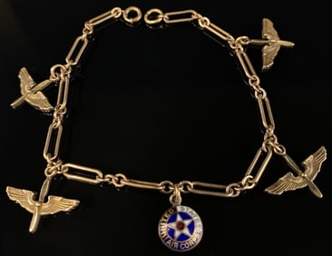 WW2 Sterling Air Corp Bracelet 1/20 10K GF