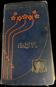 An Early 20th-Century Art Nouveau Postcard Album, Dated 1906