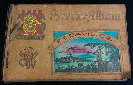 Vintage WWII Military Service Photo Album, Panama Canal Zone & Italian Campaign, Fort Davis