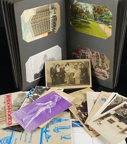 A Collection of Early 20th Century Photo Albums, Postcards, and Photographic Prints