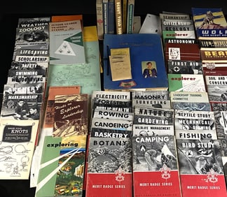 A Collection of Vintage Boy Scouts of America Literature and Ephemera, Mid-20th Century