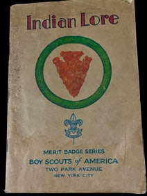 Boy Scouts of America Merit Badge Series 'Indian Lore' Pamphlet, Copyright 1932, Printed May 1937