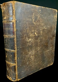 The Holy Bible, 1844, Published for the Methodist Episcopal Church, Leather-Bound