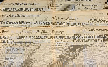 A Collection of World War II American Newspapers from St. Paul and Duluth, Minnesota, 1941