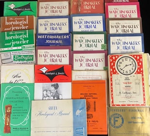 A Collection of Mid-20th Century Horological Periodicals, Trade Catalogs, and Manuals