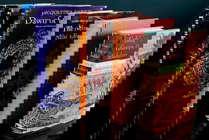 A Collection of Five Vintage Archaeology, History, and Science Hardcover Books