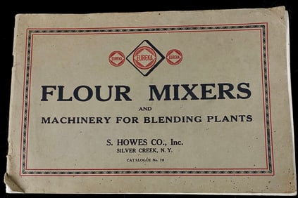 Vintage S. Howes Co. Inc. 'Eureka' Industrial Flour Mixers Machinery Catalog No. 78