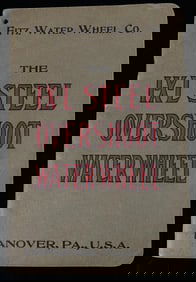 Vintage Industrial Catalog: Bulletin No. 70. Fitz Steel Overshoot Water Wheels