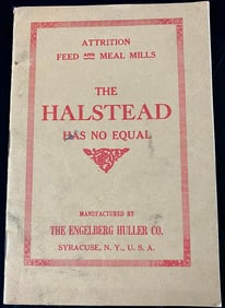 Vintage Engelberg Huller Co. 'The Halstead' Attrition Feed & Meal Mills Promotional Catalog