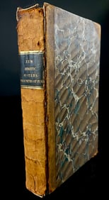 'The Jew.' by Harper & Brothers, 1844, Antique Half-Leather Bound Book