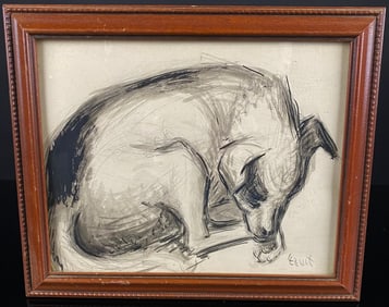 Lillian Levit (American, 1905-1965), 'Let Sleeping Dog Lay'