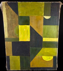 Mid-20th Century Abstract Geometric Painting