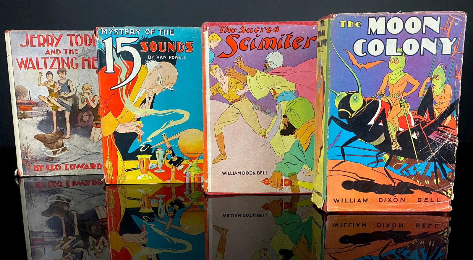 A Group of Four Early to Mid-20th Century American Juvenile Adventure Novels, including 'Jerry Todd (1 of 20)