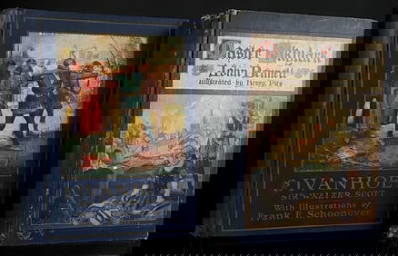 A Pair of Early 20th Century American Juvenile Books: Ivanhoe Illustrated 200th Anniversary Edition