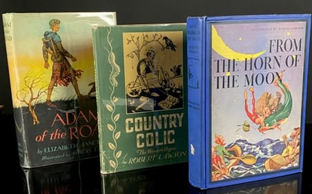 Three Vintage American Hardcover Books Illustrated by Robert Lawson, including Country Colic: The