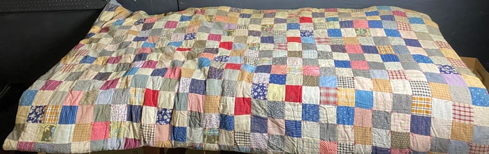 A Pair of Late 19th/Early 20th Century American Folk Art Patchwork Quilts