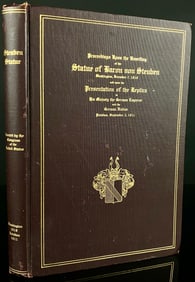 Proceedings Upon the Unveiling of the Statue of Baron von Steuben, Washington D.C. 1910 and Potsdam