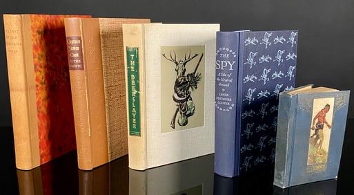 A Collection of Six Mid-20th Century Editions, including James Fenimore Cooper's 'The Deerslayer, or