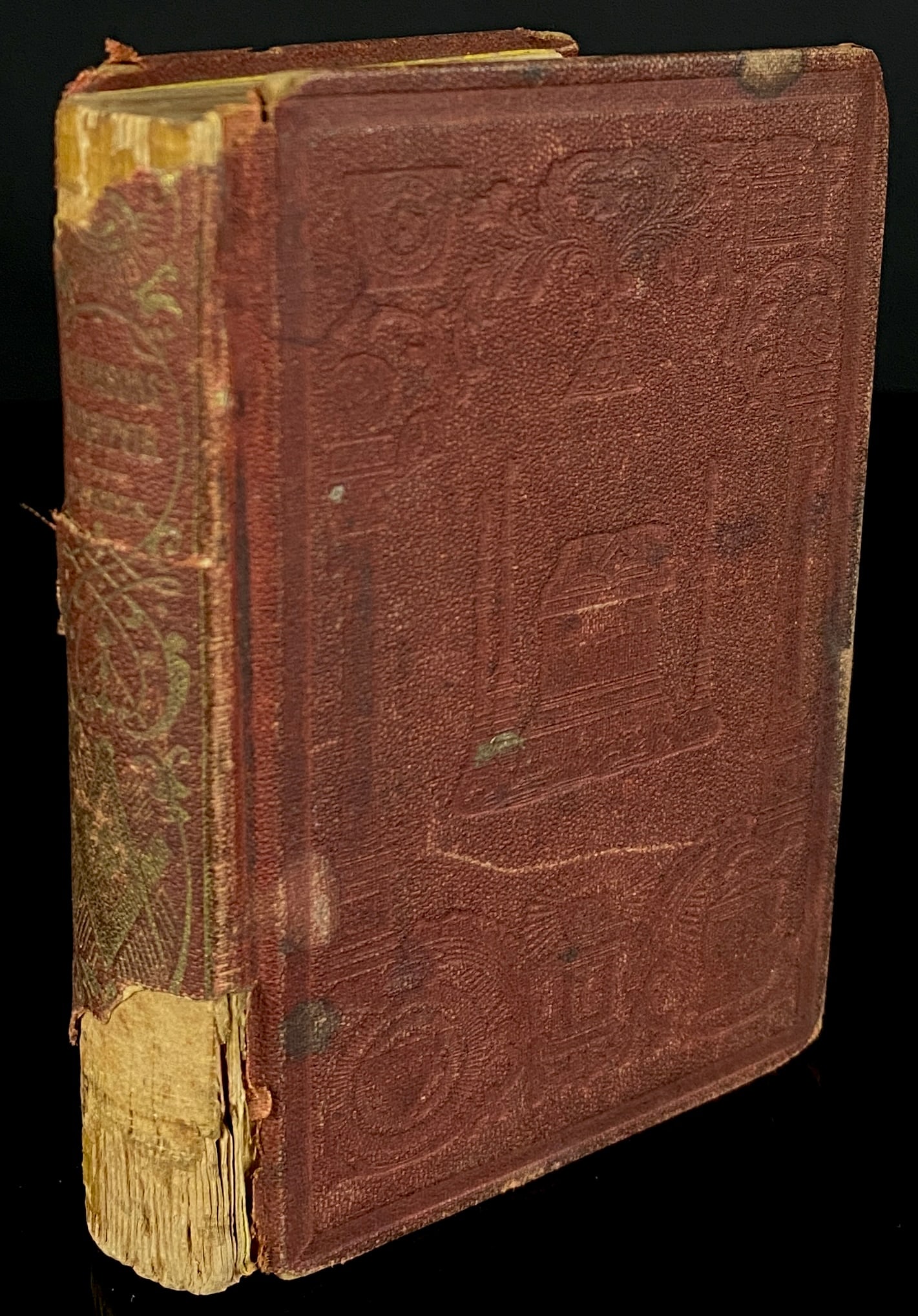 Daniel Sickels' Free Masons Monitor, 1864: An antique copy of Daniel Sickels' 'Free Masons Monitor', copyrighted in 1864 by Macoy and Sickels in New York. The book is bound in red embossed cloth with gilt decorations. The spine is labeled "FRE
