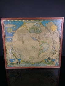 N.C. Wyeth (American, 1882-1945), 'Map of Discovery, Western Hemisphere, ' originally published 1927