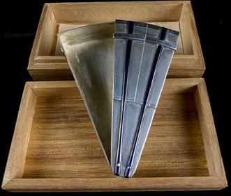 Japanese Modernist Sterling Silver Folding Bookmark by Kunimoto